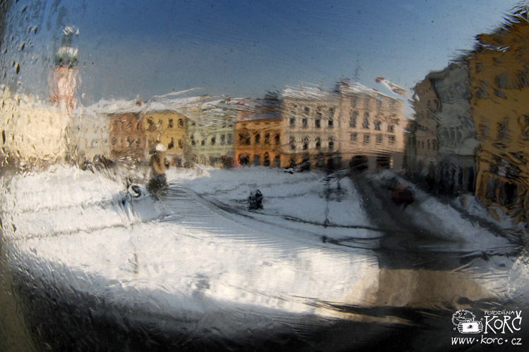    místecké náměstí - leden 2010   